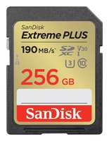 SanDisk Extreme Plus 256GB SDXC 190MB/s UHS-I - Extended Capacity SD (SDXC)