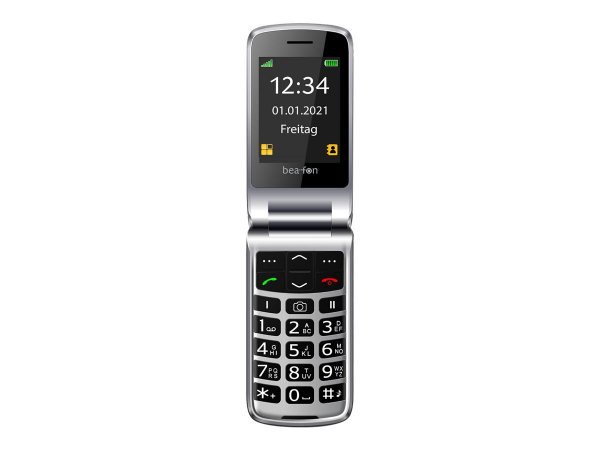 Bea-fon SL645 - A conchiglia - SIM singola - 7,11 cm (2.8") - 3 MP - 1000 mAh - Nero - Argento