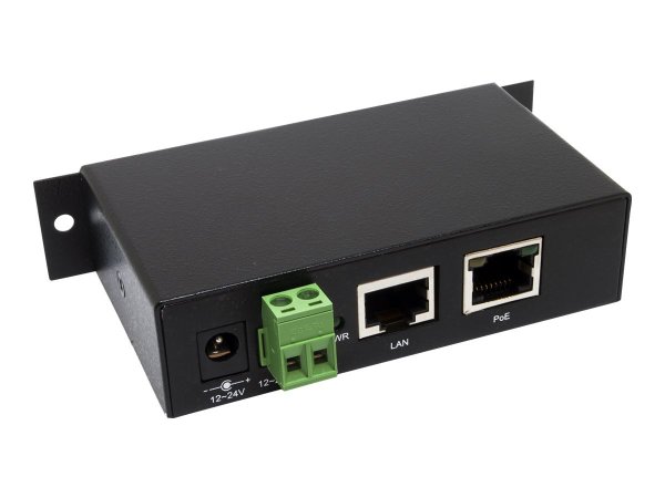 Exsys EX-6007POE - Gigabit Ethernet - 10,100,1000 Mbit/s - IEEE 802.3af - Nero - 48 V - 300 g