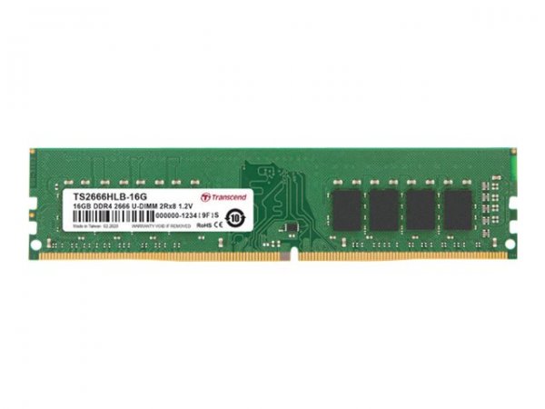 Transcend JM3200HLB-16G - 16 GB - 2 x 8 GB - DDR4 - 3200 MHz - 288-pin DIMM