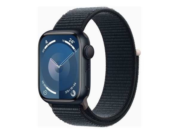 Apple Watch 9 GPS 41mm Alu Mitternacht Sport Loop