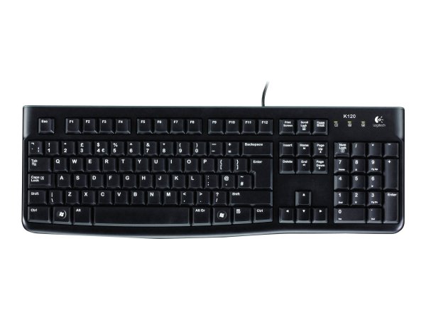 Logitech Desktop MK120 - Cablato - USB - QWERTZ - Nero - Mouse incluso