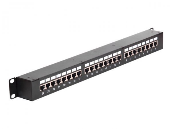 Delock 43295 - Cat6 - Nero - Montaggio a rack - 1U - 44 mm - 44 mm