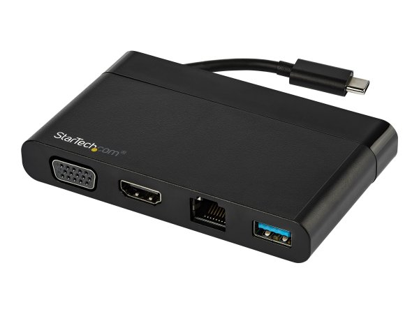 StarTech.com Adattatore multiporta USB C con HDMI - VGA - Gigabit Ethernet e USB 3.0 - Mini dock hub