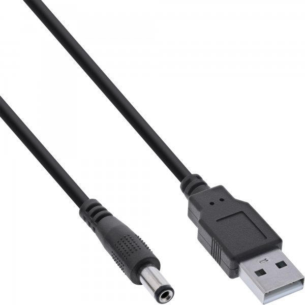 InLine Cavo adattatore USB DC - USB A maschio a DC 5.5x2.50mm - 1m