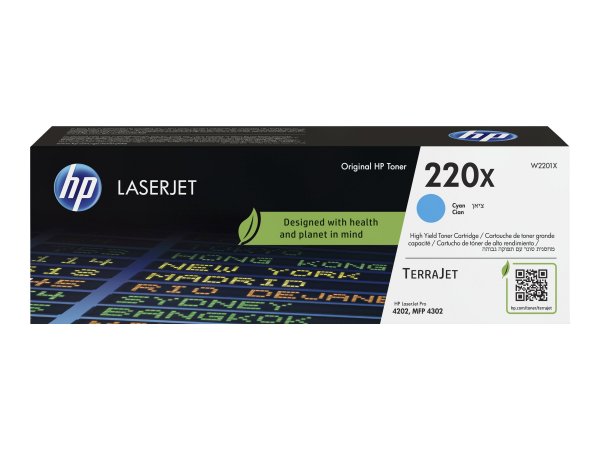 HP Cartuccia toner originale ciano LaserJet 220X - 5500 pagine - Ciano - 1 pz