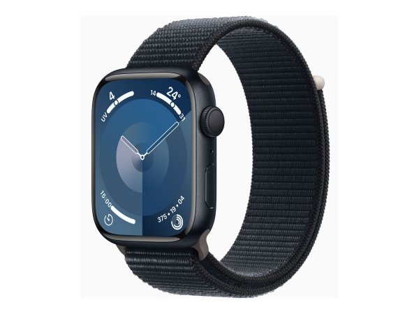 Apple Watch 9 GPS 45mm Alu Mitternacht Sport Loop