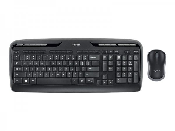 Logitech Wireless Combo MK330 - Full-size (100%) - Wireless - USB - QWERTZ - Nero - Mouse incluso