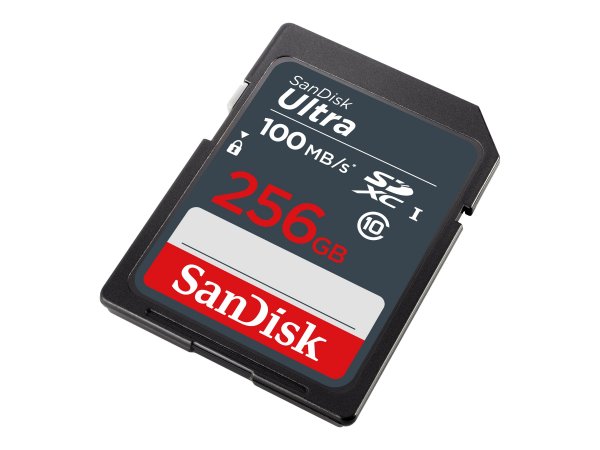 SanDisk Ultra - 256 GB - SDXC - Classe 10 - UHS-I - 100 MB/s - Resistente agli urti - A prova di tem