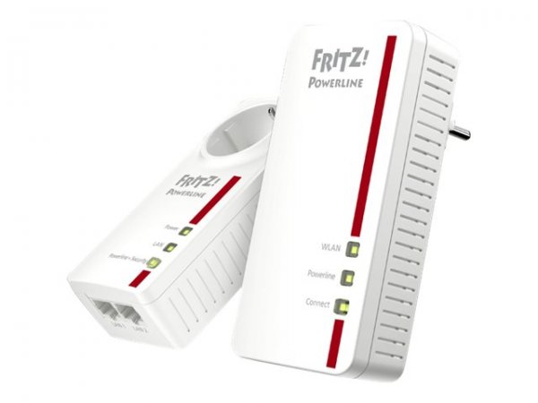 AVM FRITZ!Powerline 1260E WLAN Set - 1200 Mbit/s - IEEE 802.11a - IEEE 802.11b - IEEE 802.11g - IEEE