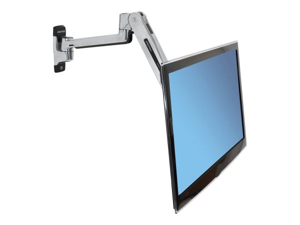 Ergotron LX Sit-Stand Wall Mount LCD Arm - Befestigungskit (Wandarm, Aufbauplatte, VESA-Adapter, Erw