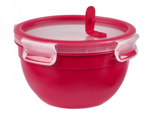 Groupe SEB EMSA Clip & Micro Contenitore Rotondo Microonde - Rosso - 2,6 L - Scatola - Rotondo - 2,6