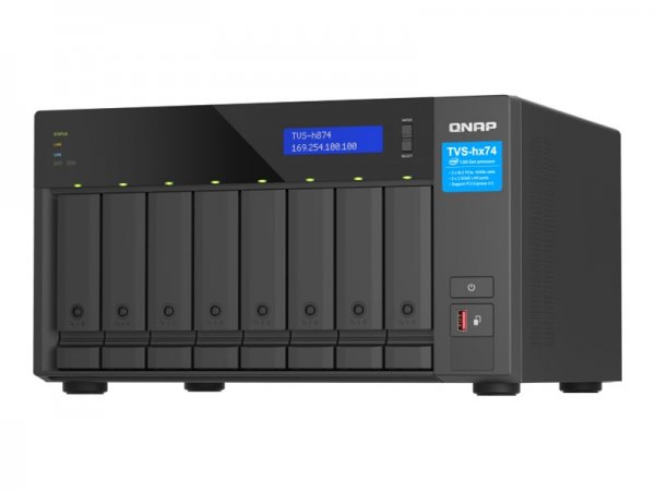 QNAP TVS-h874X - NAS - Tower - Nero