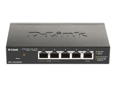 D-Link DGS-1100-05PDV2 - Gestito - Gigabit Ethernet (10/100/1000) - Full duplex - Supporto Power ove