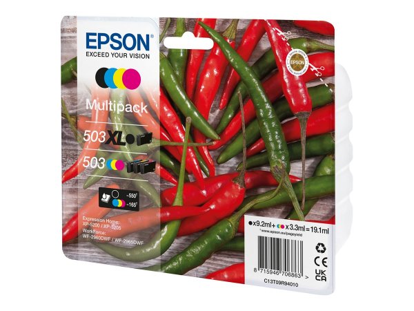 Epson C13T09R94010 - Resa elevata (XL) - 9,2 ml - 6,4 ml - 550 pagine - 4 pz - Confezione multipla