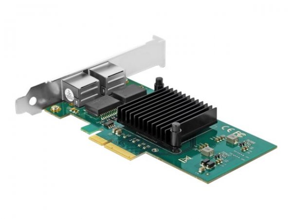 Delock Scheda PCI Express > 2 x Gigabit LAN - Interno - Cablato - PCI Express - Ethernet - 1000 Mbit