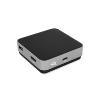 OWC USB-C Travel Dock - Cablato - USB 3.2 Gen 1 (3.1 Gen 1) Type-C - Grigio - Space Gray - SD - SDHC