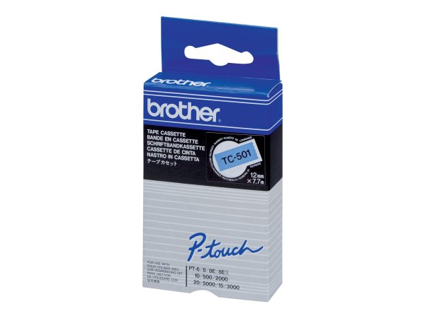 Brother Nastro per etichettatura 12mm - Nero su blu - TC - Nero - Brother - P-touch PT2000 - PT3000