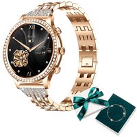 Manta Women's smartwatch Diamond Lusso gold+ YES bracelet