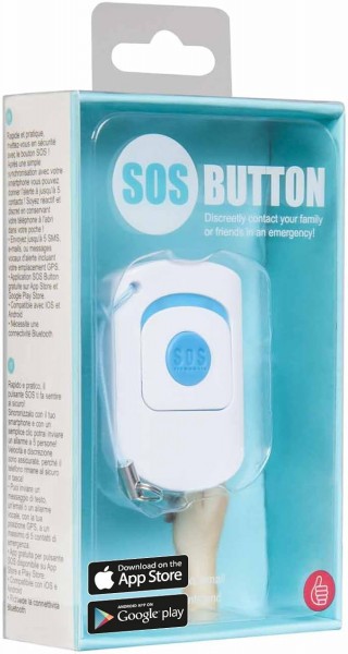 Thumbs Up! SOS Button Sistema per Chiamate di Emergenza, Bianco