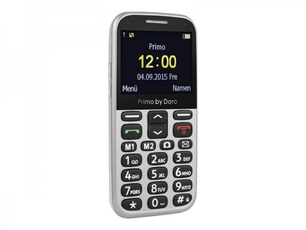 Doro Primo 366 - Barra - SIM singola - 5,84 cm (2.3") - 0,3 MP - 1000 mAh - Argento