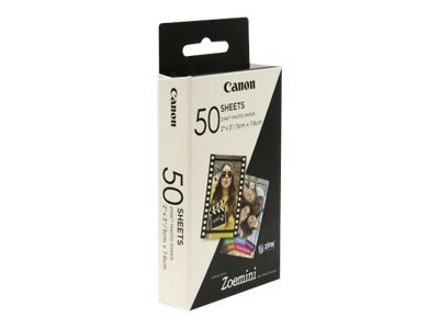 Canon 50 fogli di carta fotografica ZINK™ 2 x 3" - 5x7.6 cm - 2x3" - Bianco - 50 fogli