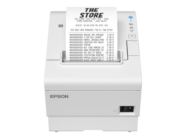 Epson TM-T88VII (131): USB - Ethernet - PoweredUSB - White - Termico - Stampante POS - 180 x 180 DPI