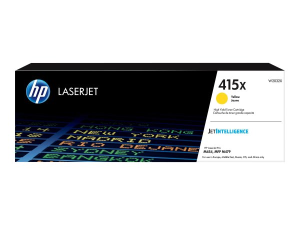 HP Cartuccia toner giallo originale LaserJet 415X ad alta capacità - 6000 pagine - Giallo - 1 pz