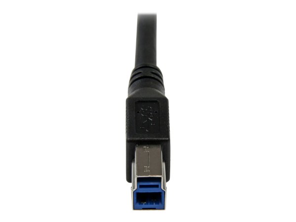 StarTech.com Cavo USB 3.0 SuperSpeed da 1 m nero - Angolare destro A a B - M/M - 1 m - USB A - Micro