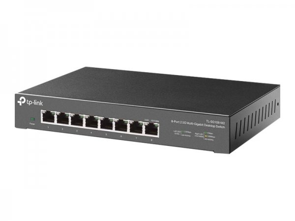 TP-LINK TL-SG108-M2 - Non gestito - 2.5G Ethernet (100/1000/2500) - Montabile a parete