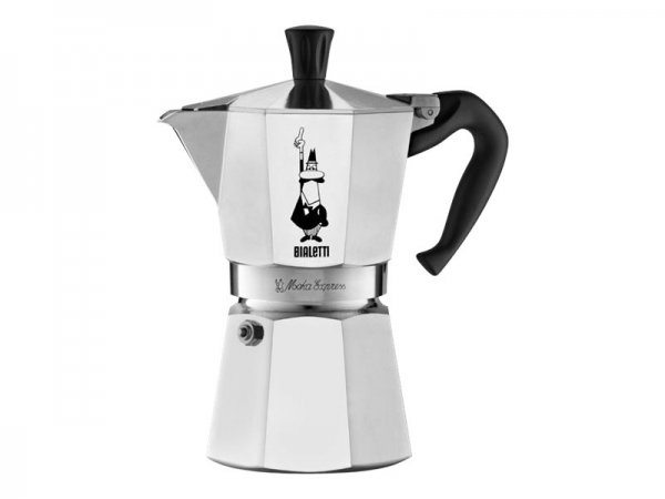 Bialetti Moka Express 6 Tazze - Moka - 0,3 L - Alluminio - Nero - Alluminio - 6 tazze - Moka Express