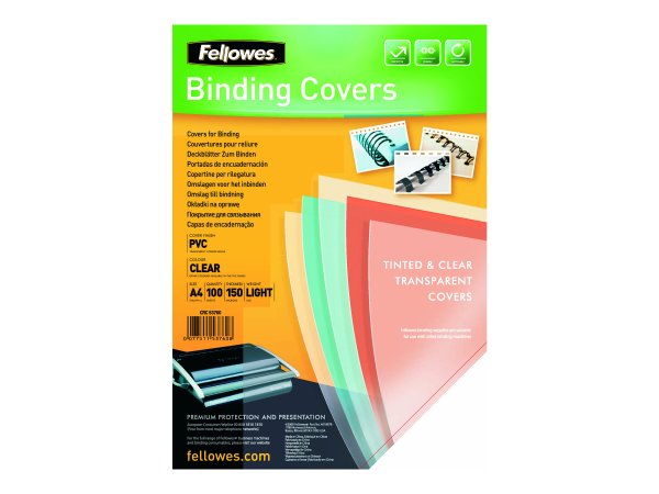 Fellowes 5376001 - A4 - PVC - Trasparente - 297 mm - 1 mm - 210 mm