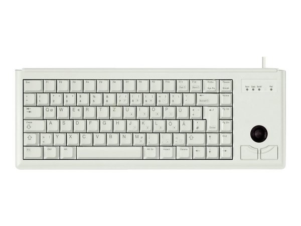 Cherry Slim Line Compact-Keyboard G84-4400 - Tastiera - Laser - 84 tasti QWERTZ - Grigio