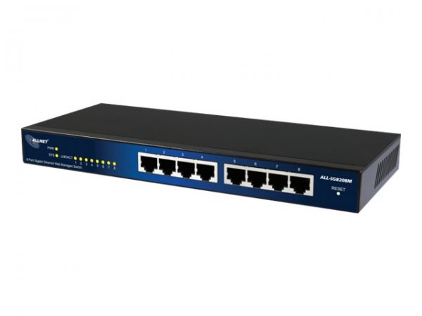 ALLNET ALL-SG8208M - Switch - managed - 8 x 10/100/1000