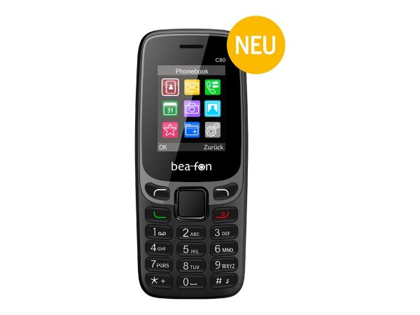 Bea-fon C80 Classic Line schwarz Dual SIM