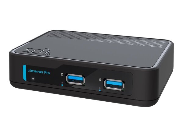 SEH utnserver Pro - Nero - LAN Ethernet - IEEE 802.1Q,IEEE 802.1x,IEEE 802.3,IEEE 802.3ab,IEEE 802.3