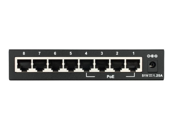 D-Link DES-1008PA - Non gestito - Fast Ethernet (10/100) - Supporto Power over Ethernet (PoE)