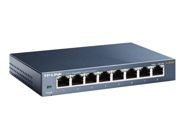 TP-LINK TL-SG108 - Gigabit Switch - Interruttore - 1 Gbps