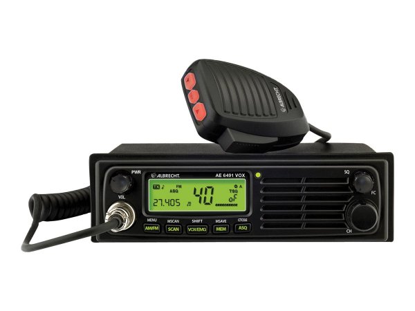 Albrecht AE 6491 VOX - dC - 188 mm - 131 mm - 57 mm - LCD - Autoradio CB