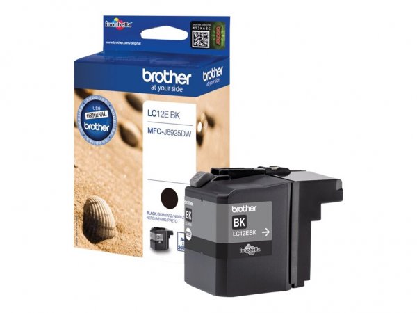 Brother LC-12EBK - Inchiostro a base di pigmento - 2400 pagine - 1 pz