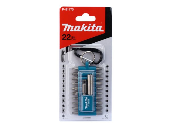 Makita P-81175 - 22 pz - Croce - Piatto - Phillips - Viti a croce - Torcia - PH1 / PH2 / PZ1 / PZ2 /