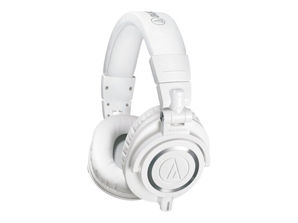 Audio-Technica ATH-M50XWH - Cuffie - Padiglione auricolare - MUSICA - Bianco - Cablato - Circumaural