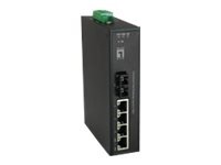 LevelOne IFP-0503 - Switch - 4 x 10/100 (PoE+) + 1 x 100Base-FX