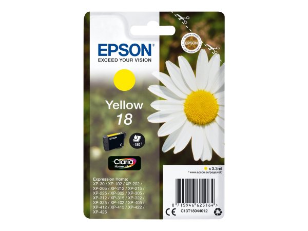 Epson Daisy Cartuccia Margherita Giallo Inchiostri Claria Home 18 - Resa standard - Inchiostro a bas