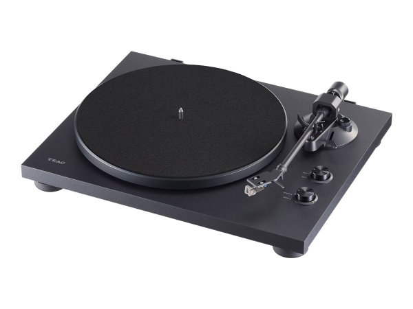 Teac TN-280BT-A3/B - Giradischi con trasmissione a cinghia - Manuale - Nero - Alluminio - 33,45 Giri