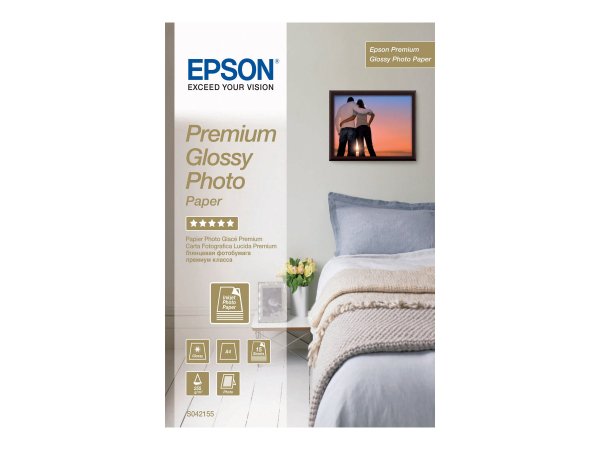 Epson Premium Glossy Photo Paper - A4 - 15 Fogli - Lucida premium - 255 g/m² - A4 - 15 fogli - - Sur