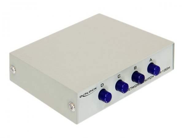 Delock Switch - 4 x 10/100 - desktop