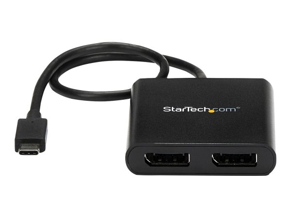 StarTech.com Adattatore USB-C a DisplayPort a due porte - Splitter MST Hub USB Tipo C a doppia porta