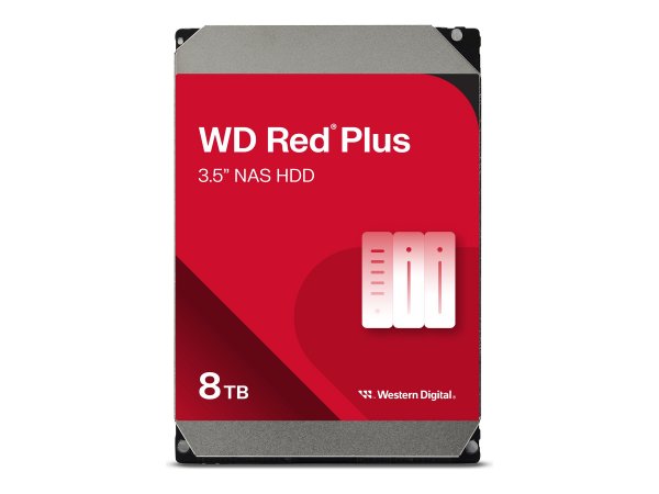 WD 8TB RED PLUS 256MB CMR 3.5IN SATA 6GB/S 5640RPM - Disco rigido - Serial ATA