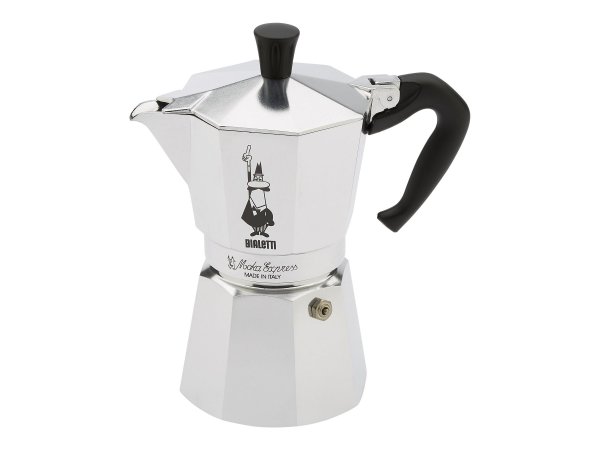 Bialetti Moka Express - Mokka-Kanne - 0,3 l - Aluminium - Schwarz - Aluminium - 6 Tassen - Moka Expr